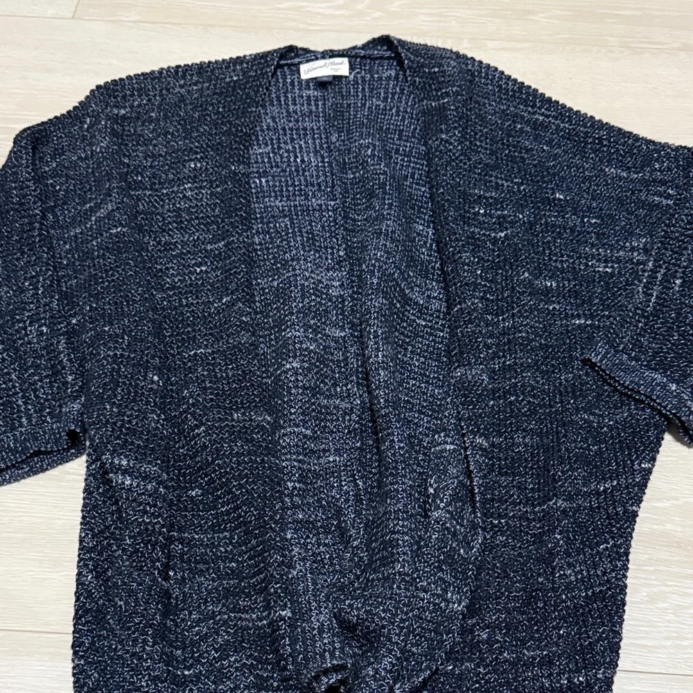 3/$10 Universal Thread Dark Blue Knit Cardigan - Picture 3 of 10
